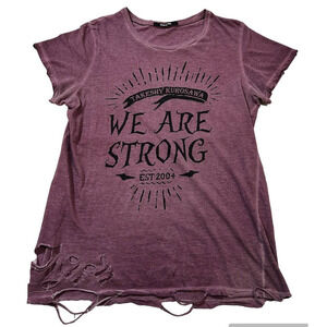 Takeshy Kurosawa Washed Grunge Rip Distressed T Shirt M Graphic We Are Strong